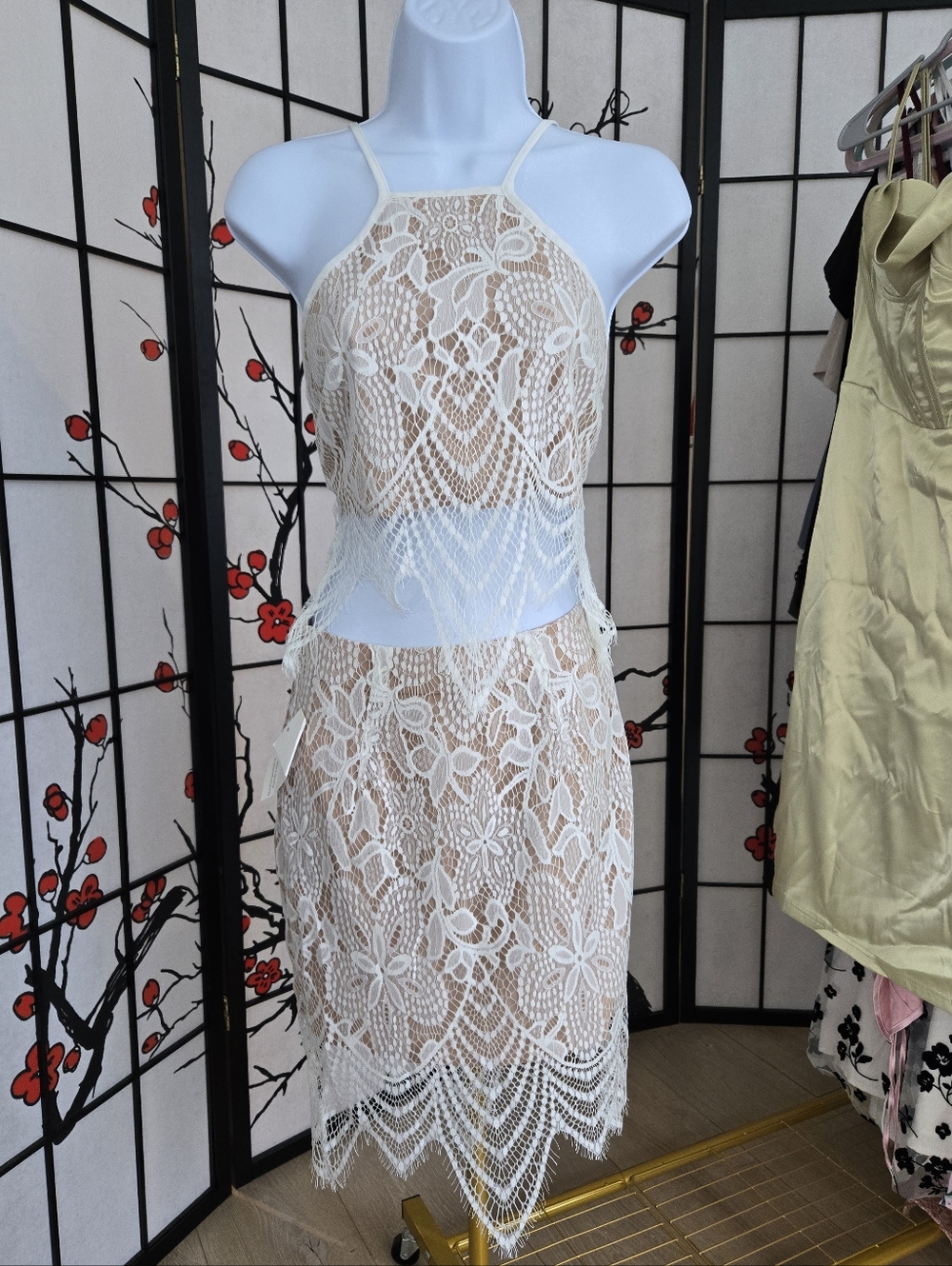Tobi Ivory Lace Set NWT